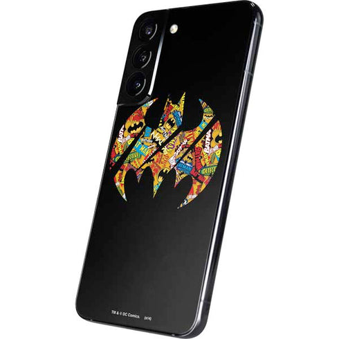 DC Comics Batman Silhouette Logo Vintage Pattern Galaxy S22 Plus Skin